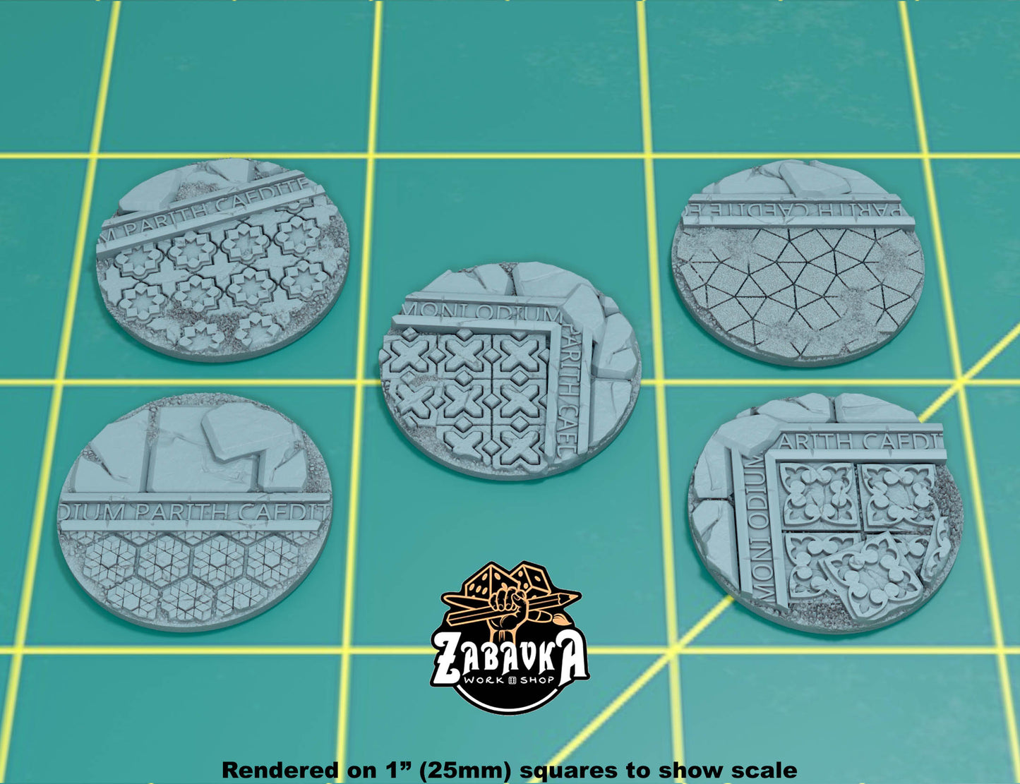 Castle Square - 25mm Base Set