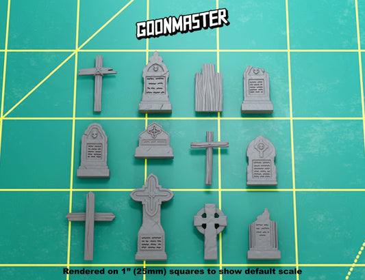 Grave Markers - 12pc Set