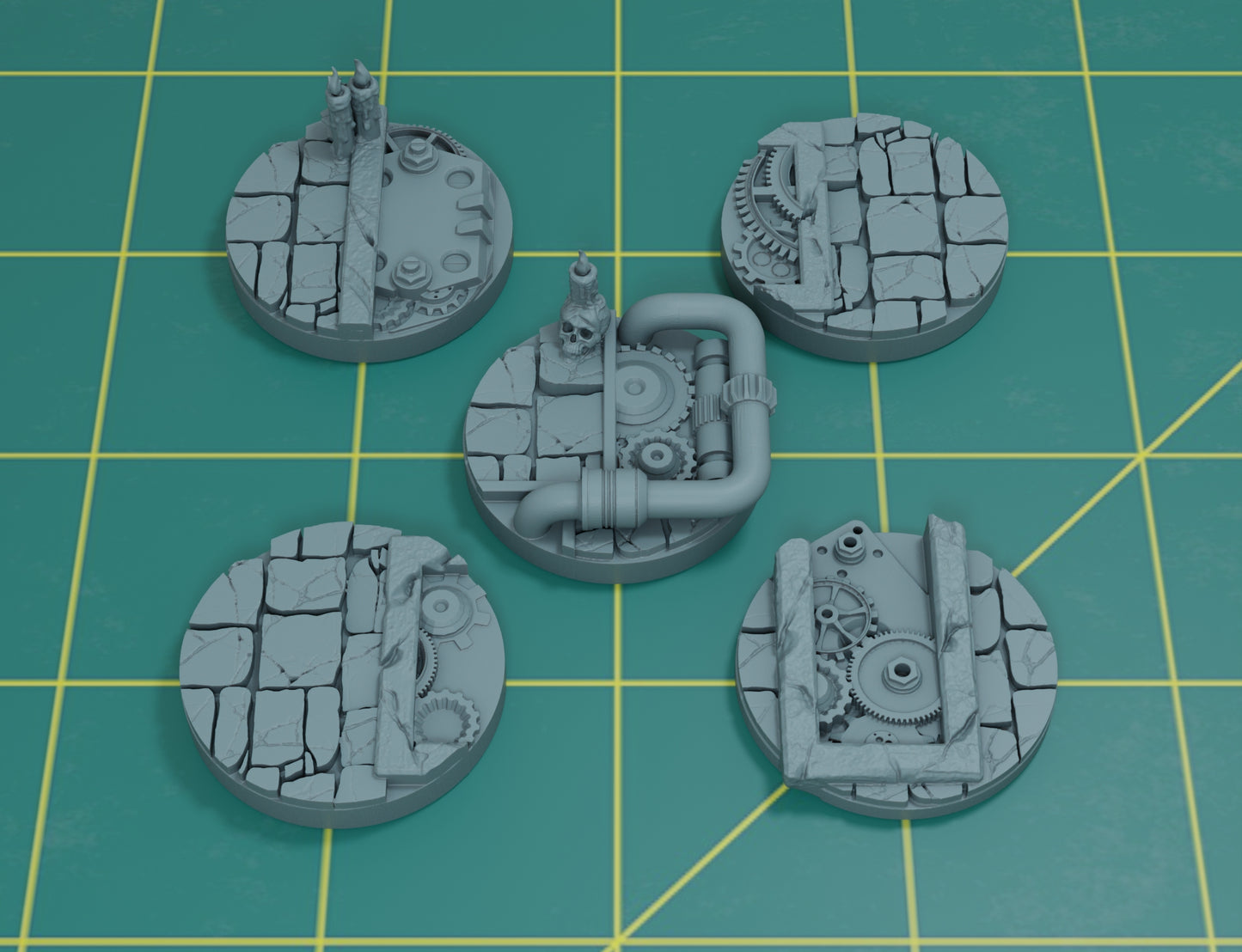 Mechanicus Temple - 32mm Base Set #2