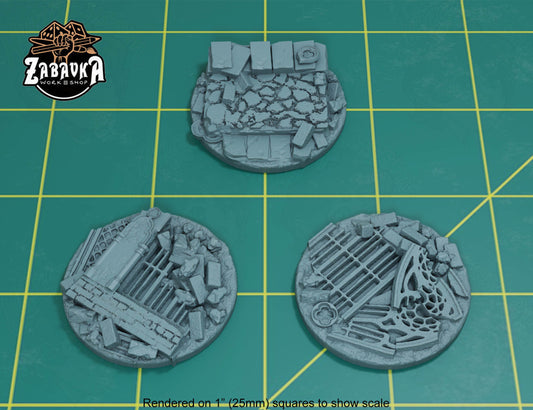 Gothic Castle Ruins - 40mm Base Set