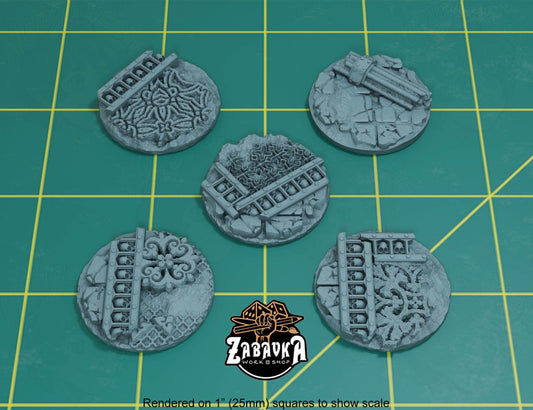 Gothic Temple Ruins - 32mm Base Set