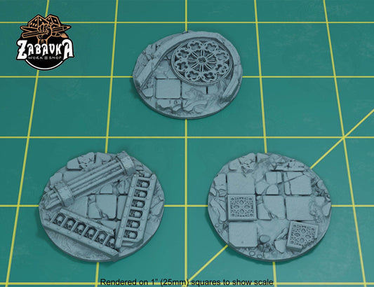 Gothic Temple Ruins - 40mm Base Set