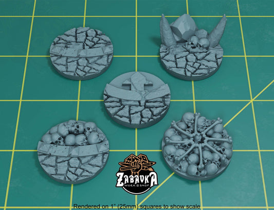 Temple of Skulls - 32mm Base Set #2