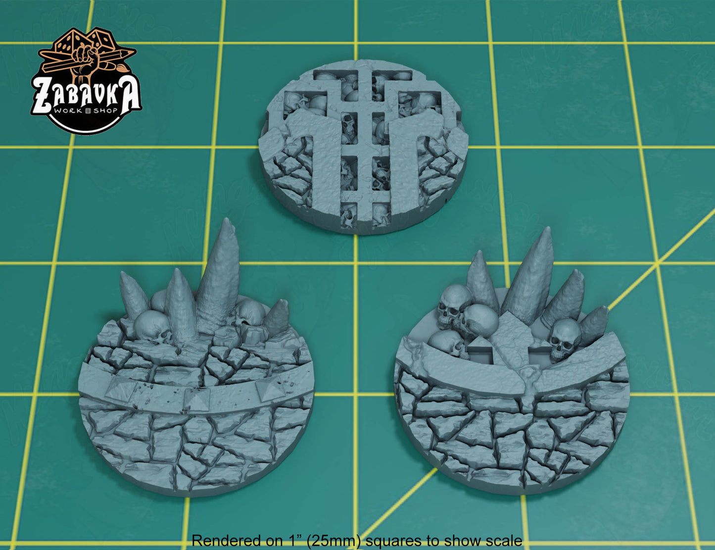 Temple of Skulls - 40mm Base Set #1