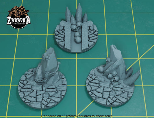 Temple of Skulls - 40mm Base Set #2